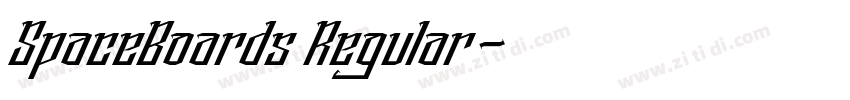 SpaceBoards Regular字体转换